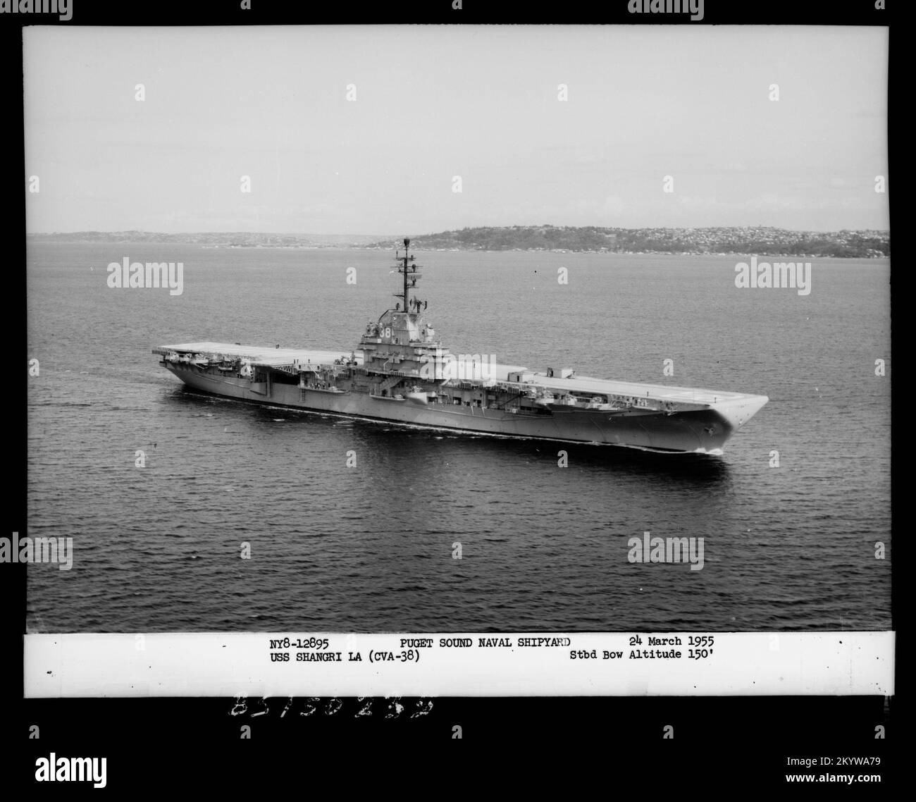 CVA 38 Shangri , navi, Navali, Barche, Storia Navale, Navy Foto Stock