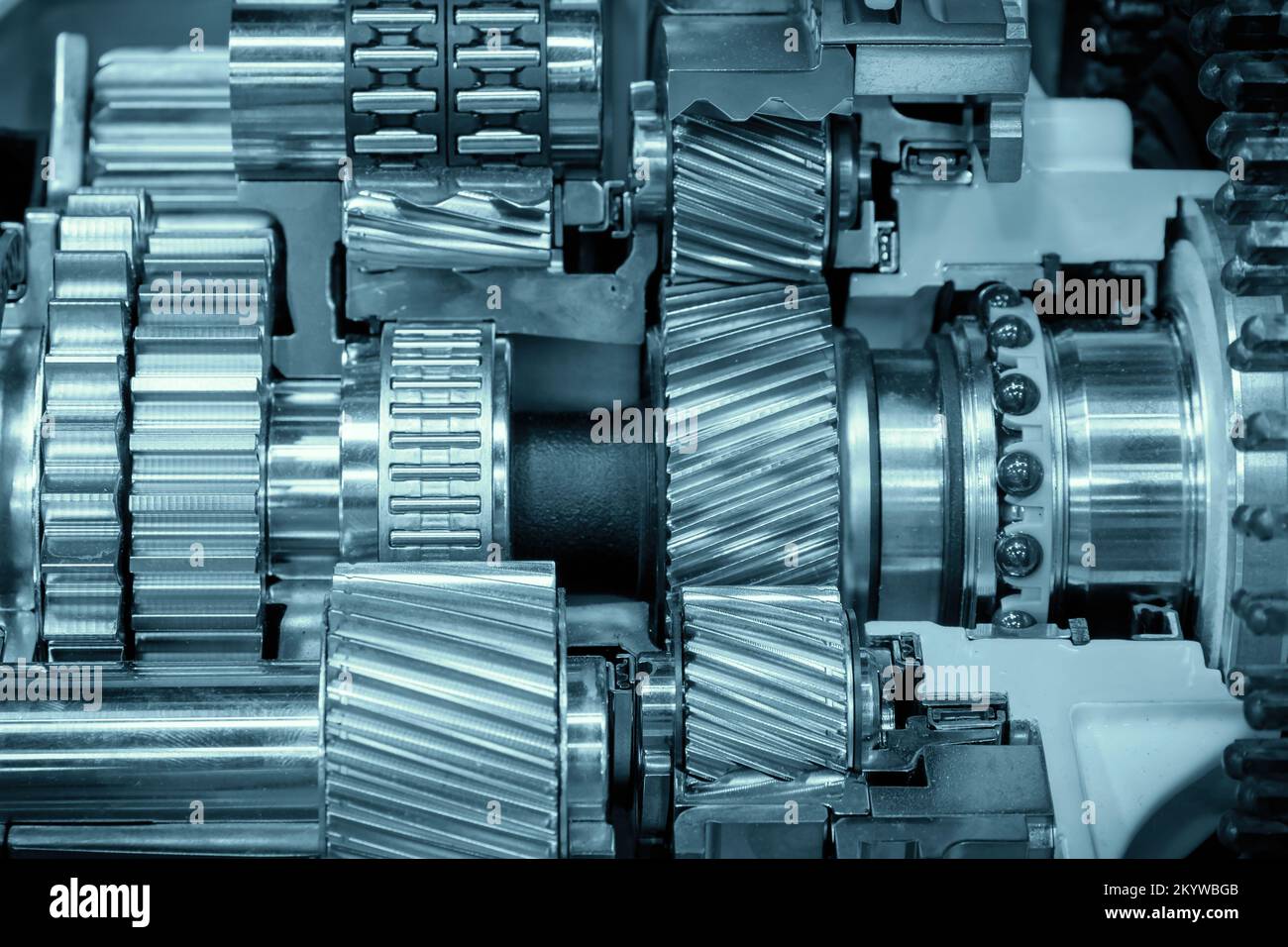 Ruote dentate interne meccaniche per auto Foto Stock