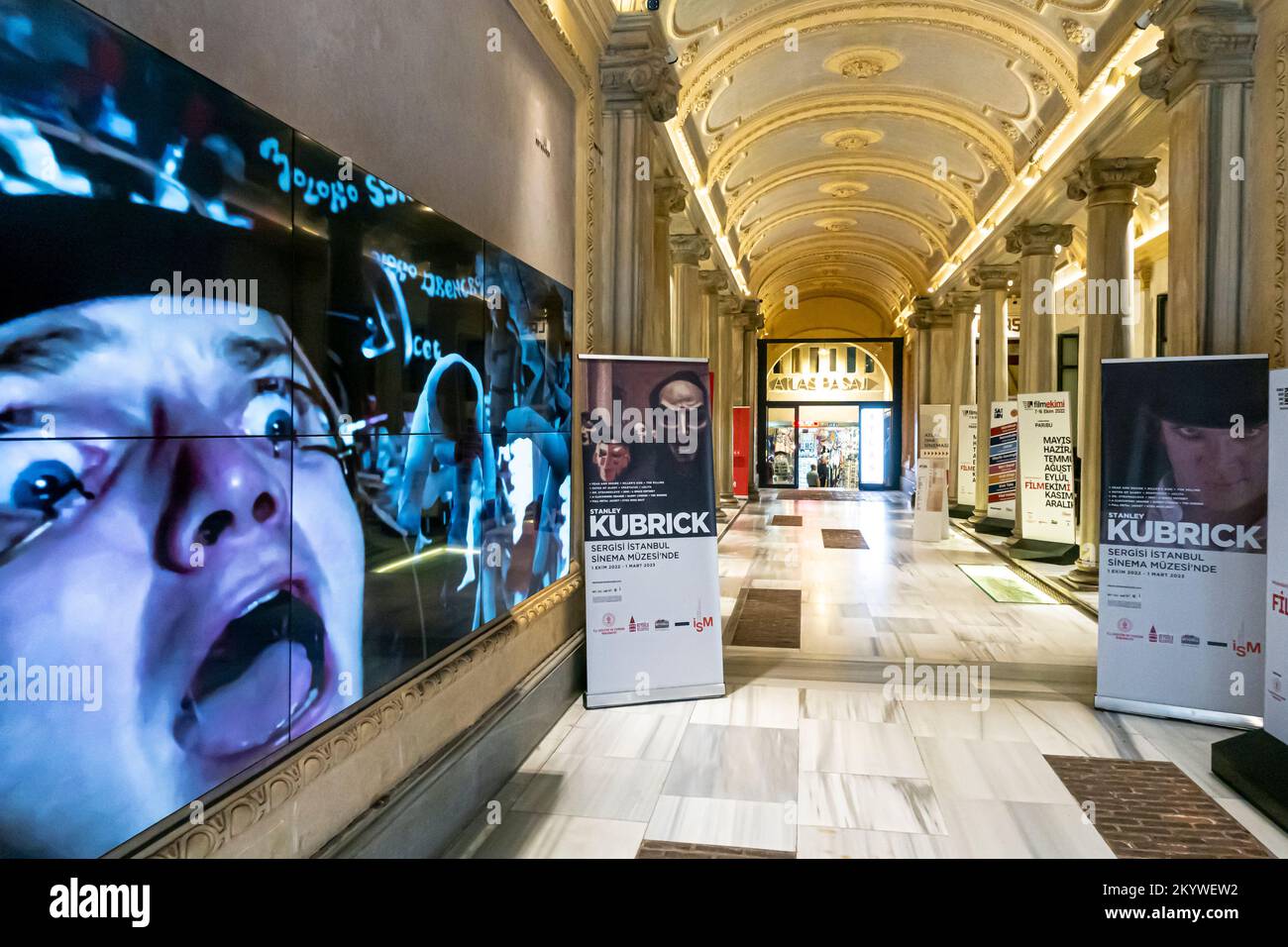 Stanley Kubrick: La mostra. Museo del Cinema Atlante di Istanbul, Turchia, 2022 Foto Stock