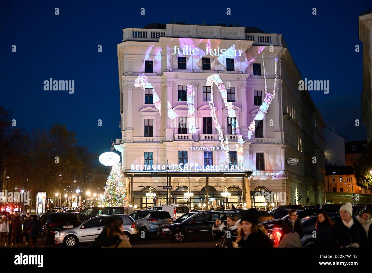 Vienna, Austria. Caffè Landtmann Foto Stock