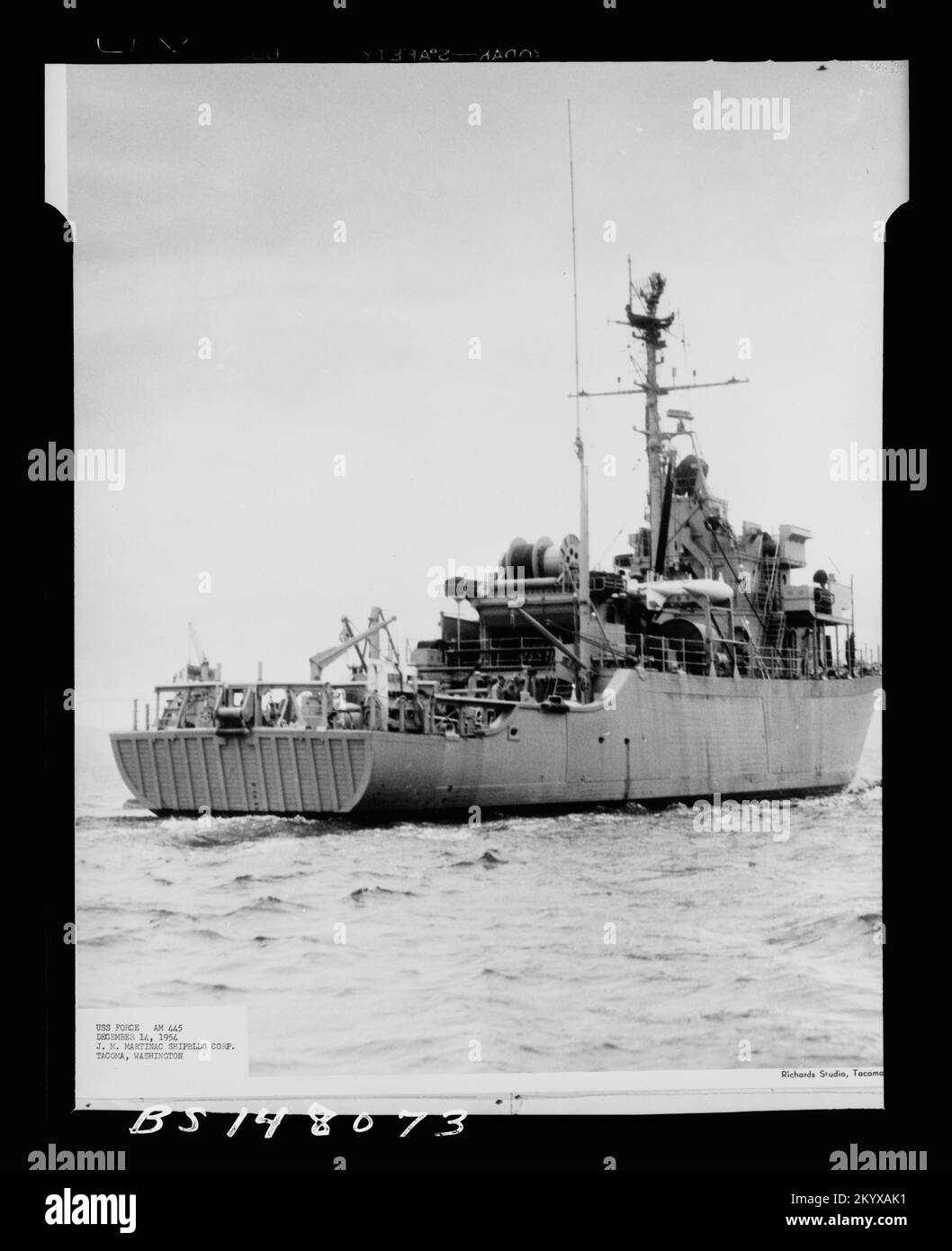 AM-445 Force , navi, Navali, Barche, Storia Navale, Navy Foto Stock