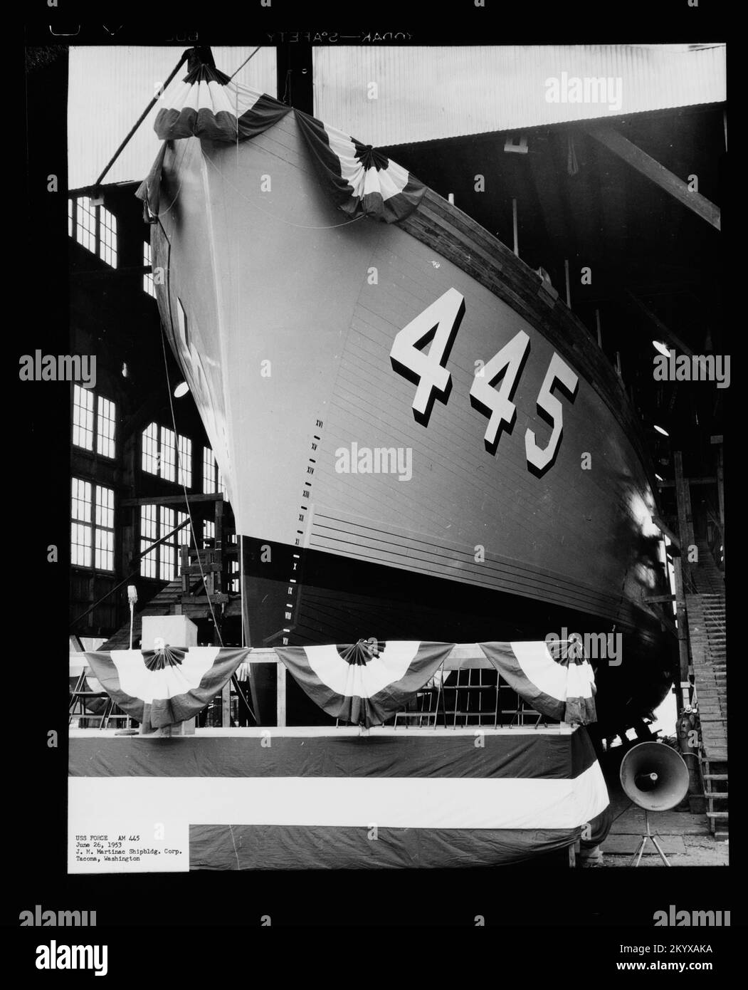 AM-445 Force , navi, Navali, Barche, Storia Navale, Navy Foto Stock