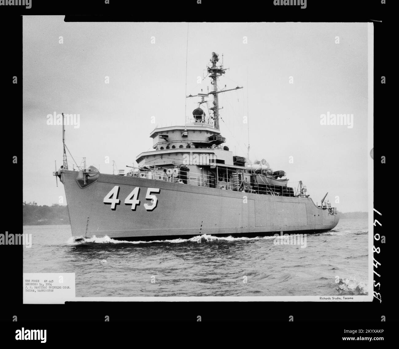 AM-445 Force , navi, Navali, Barche, Storia Navale, Navy Foto Stock