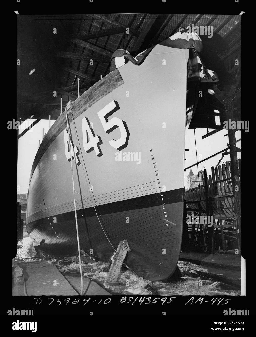 AM-445 Force , navi, Navali, Barche, Storia Navale, Navy Foto Stock