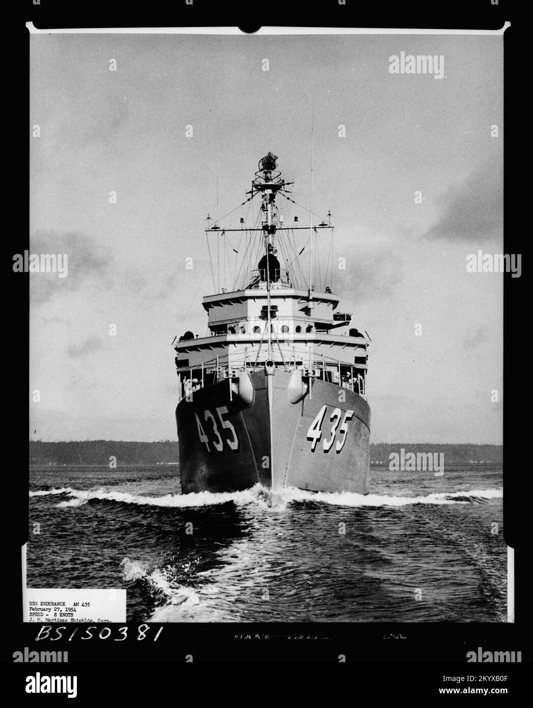 AM-435 Endurance , navi, navi navali, barche, storia navale, Navy Foto Stock