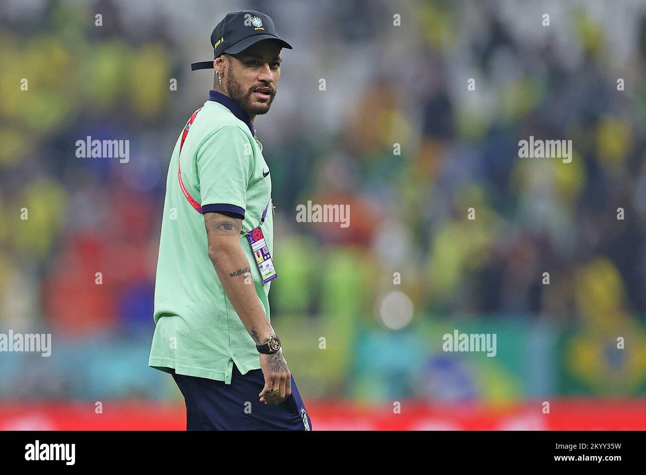 Doha, Qatar. 02nd Dec, 2022. Neymar do Brasil, dopo la partita tra Camerun e Brasile, per il 3rd° round del Gruppo G della Coppa del mondo FIFA Qatar 2022, al Lusail Stadium, questo venerdì 02. €30761 (Heuler Andrey/SPP) Credit: SPP Sport Press Photo. /Alamy Live News Foto Stock