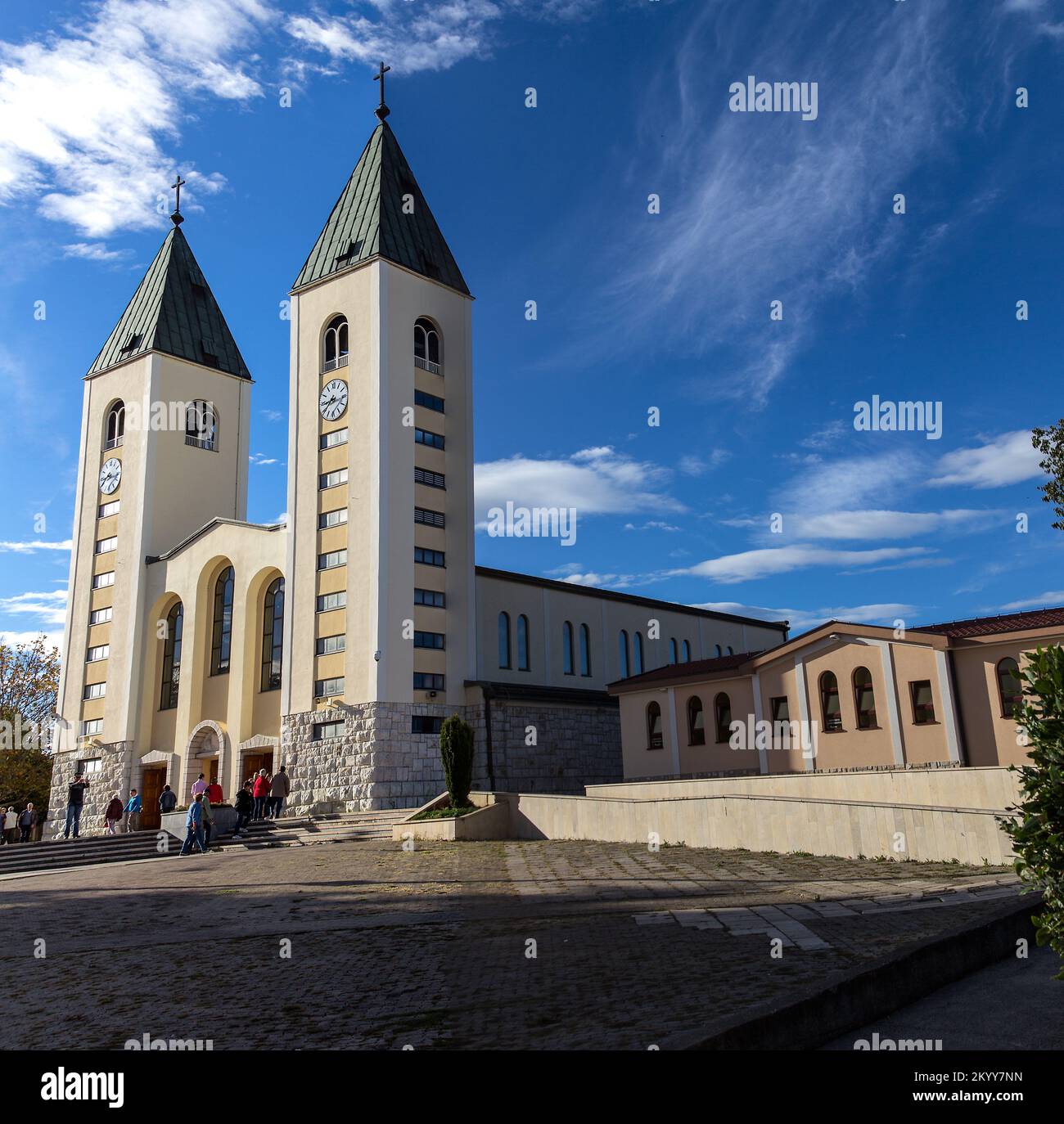 Bosnia Erzegovina, 10 01 2013, Chiesa di San Giacomo a Medjugorje Foto Stock