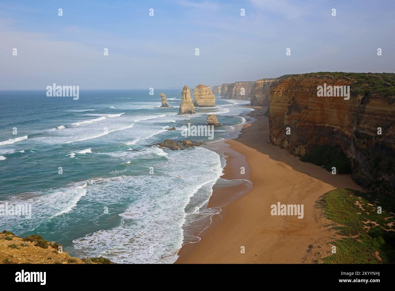 Dodici Apostoli all'alba - Australia Foto Stock