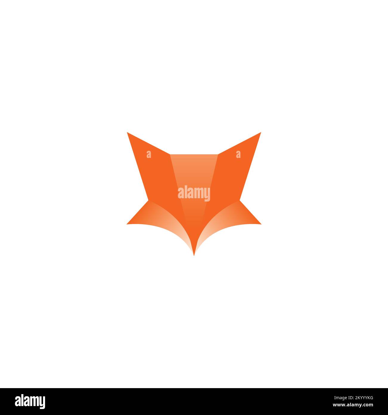 Logo Fox Head Abstract. Fox Icon Design Illustrazione Vettoriale