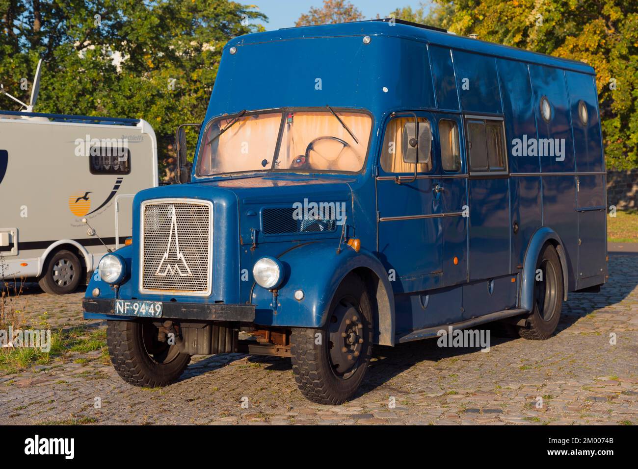 Auto d'epoca, camper, Magirus Deutz S3500, 1952 Foto Stock