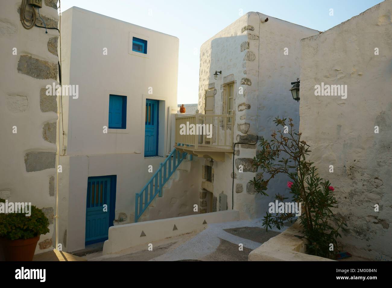Chora di Astipalea isola nel Dodecaneso isola Gruppo, Grecia. Foto Stock