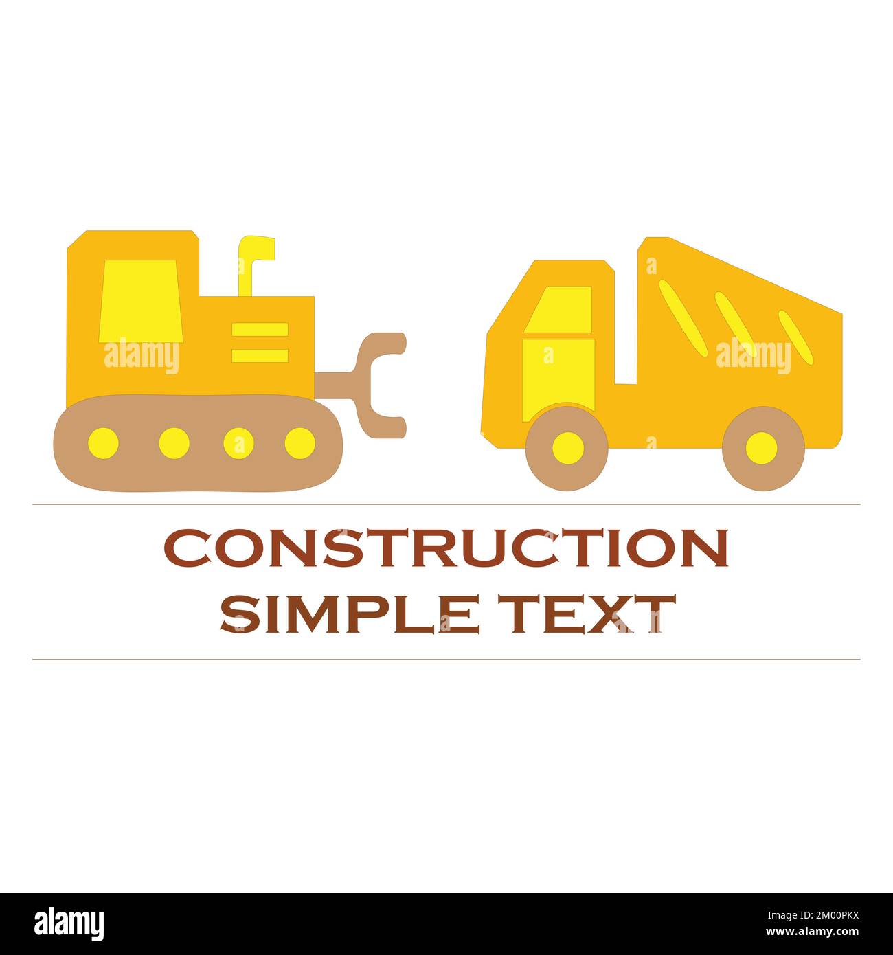 Costruzioni Trucks Vector Design Illustration.EPS10 Illustrazione Vettoriale