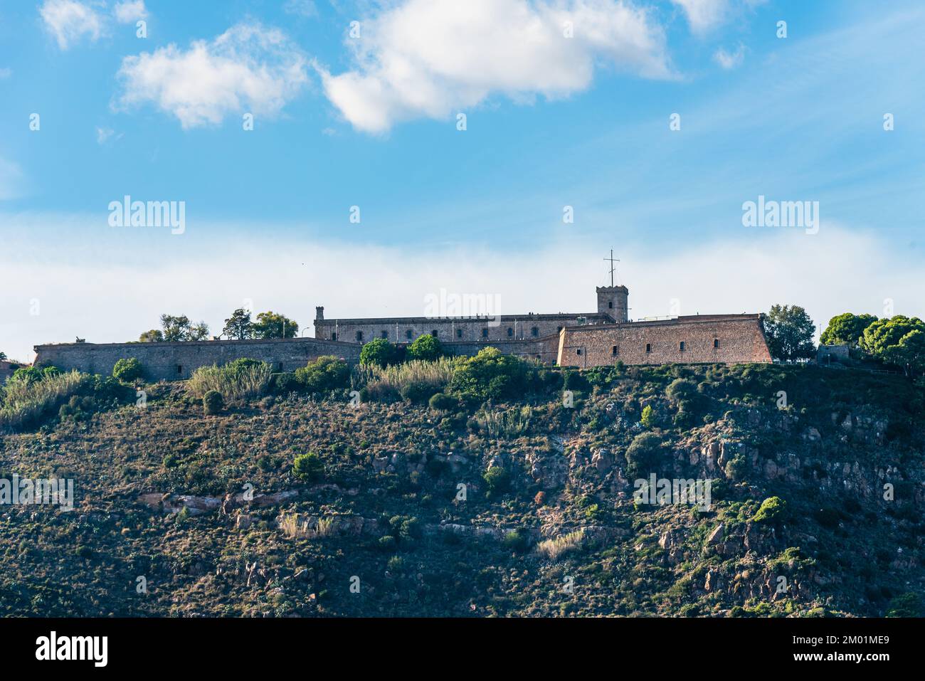 Castello di Montjuic, Barcellona, Spagna, Europa Foto Stock