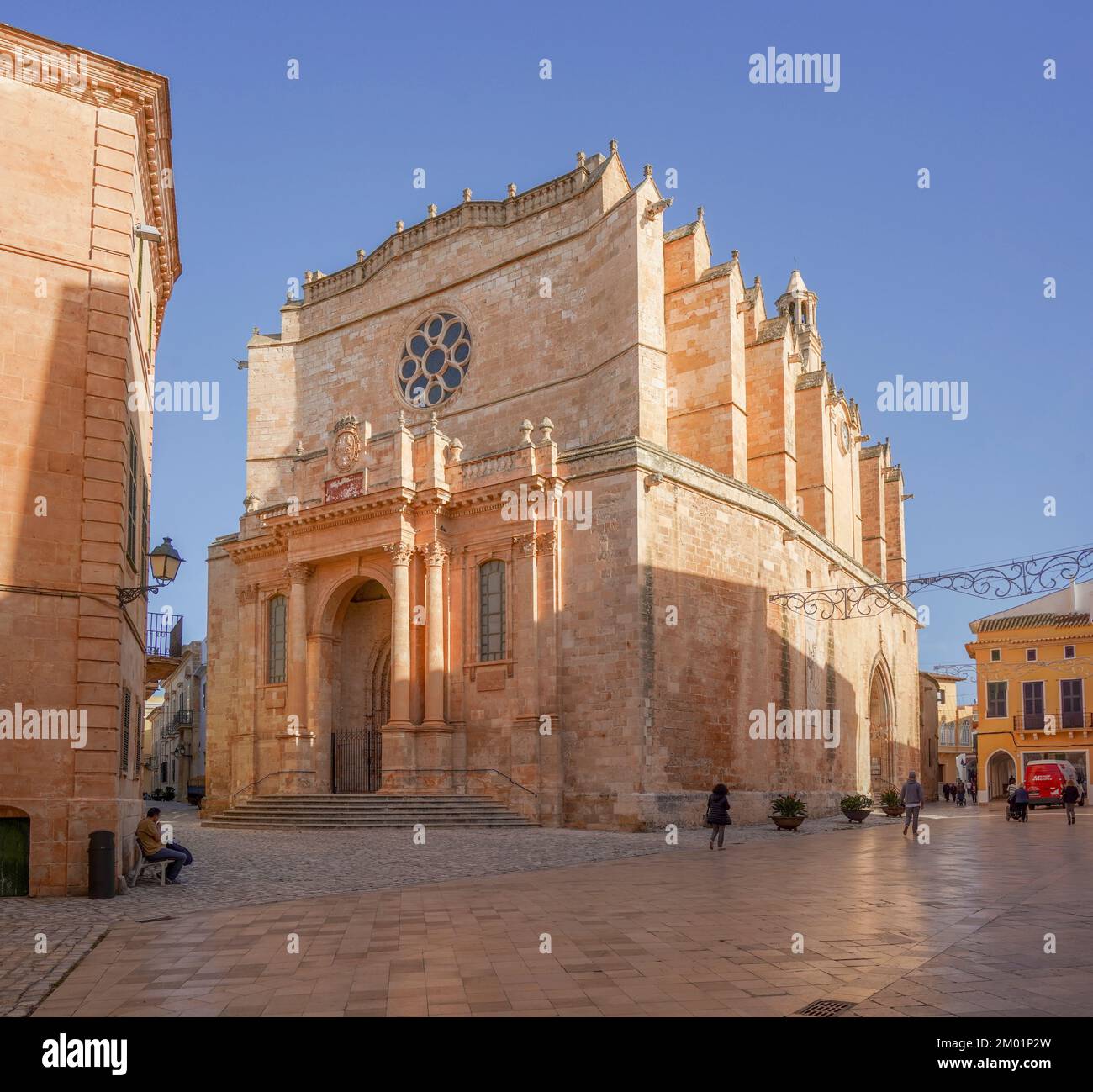 Cattedrale Basilica di Ciutadella de Menorca, Minorca, Isole Baleari, Spagna. Foto Stock
