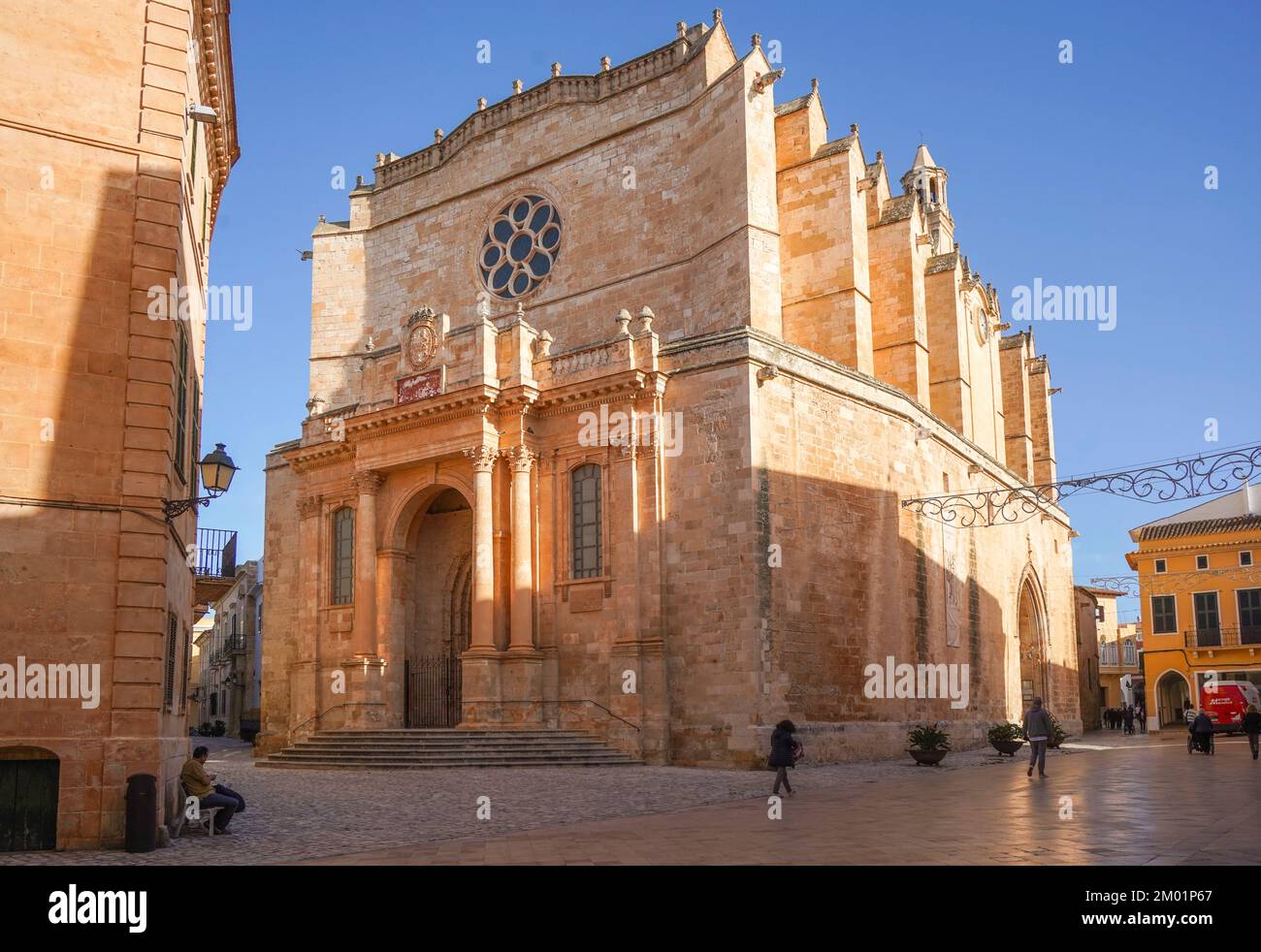Cattedrale Basilica di Ciutadella de Menorca, Minorca, Isole Baleari, Spagna. Foto Stock