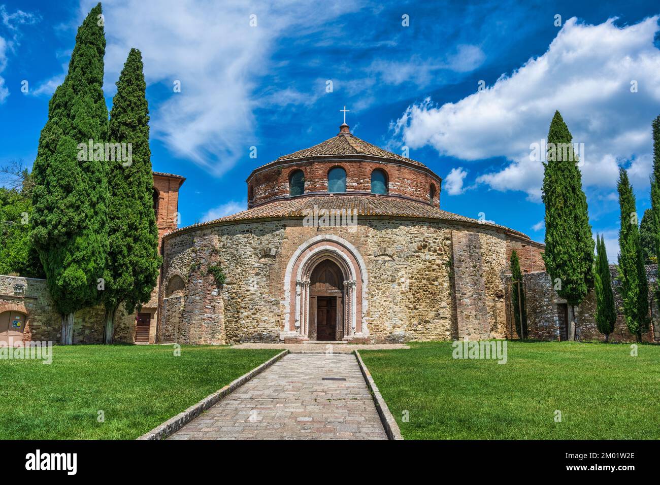 Chiesa di San Michele Arcangelo nel quartiere di porta Sant'Angelo di Perugia in Umbria Foto Stock