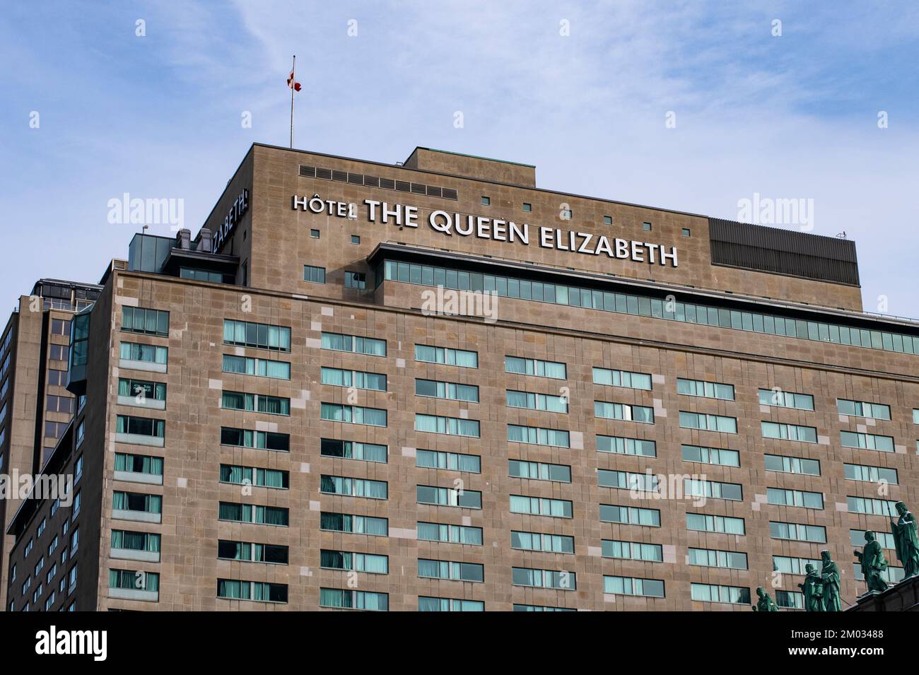 L'hotel Fairmont Queen Elizabeth a Montreal, Quebec, Canada Foto Stock