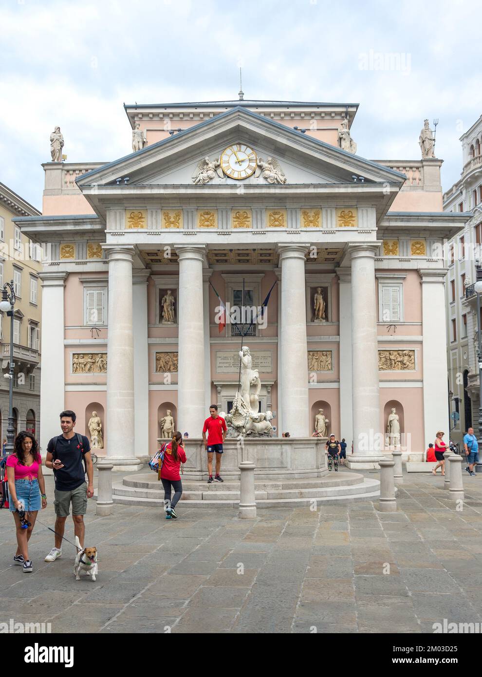 Sede della Borsa (1802), Piazza della Borsa, Trieste, Regione Friuli Venezia Giulia, Italia Foto Stock