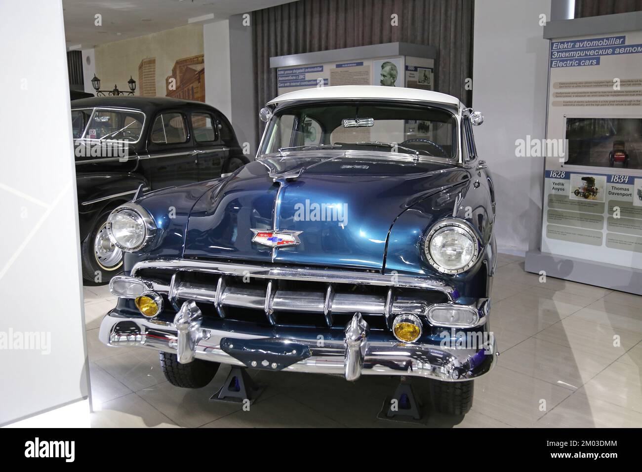 Chevrolet Bel Air (1954), Museo Politecnico, Amir Temur Avenue, Tashkent centrale, Provincia di Tashkent, Uzbekistan, Asia centrale Foto Stock
