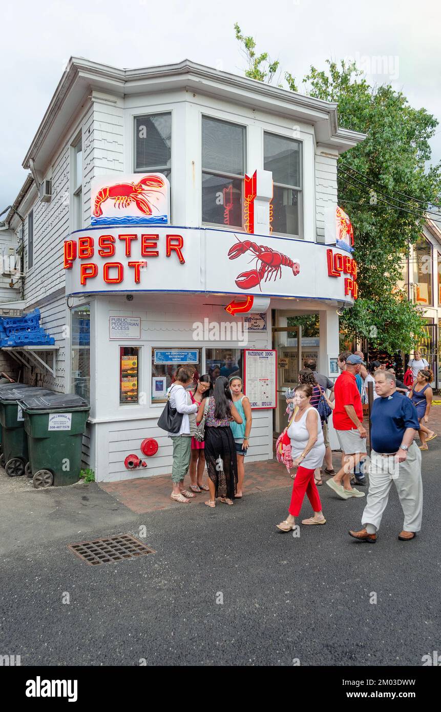 Ristorante Lobster Pot. Strada commerciale. Provincetown, Massachusetts. Capo Cod Foto Stock