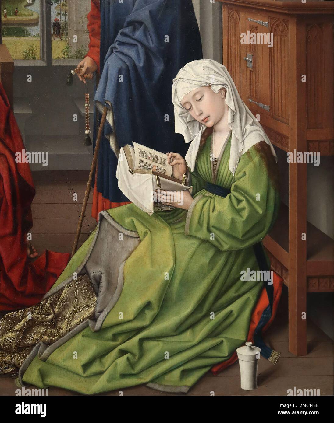 La lettura Magdalena del pittore olandese Rogier van der Weyden alla National Gallery, Londra, Regno Unito Foto Stock