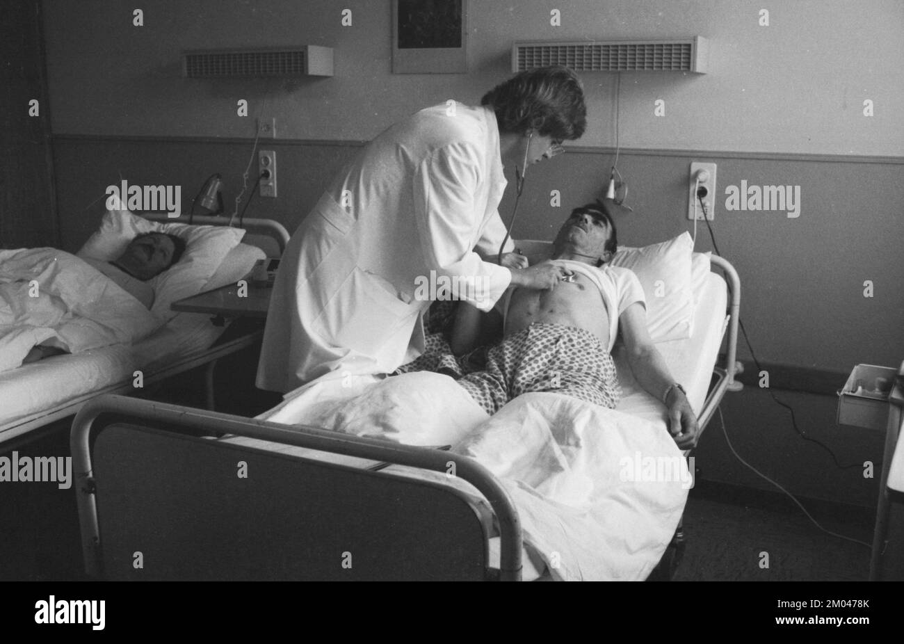 La vita quotidiana all'ospedale generale nell'ottobre 1981, Germania, Europa Foto Stock