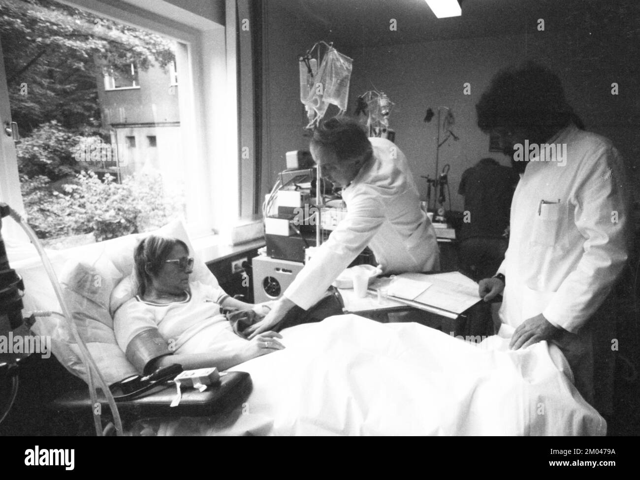 La vita quotidiana all'ospedale generale nell'ottobre 1981, Germania, Europa Foto Stock