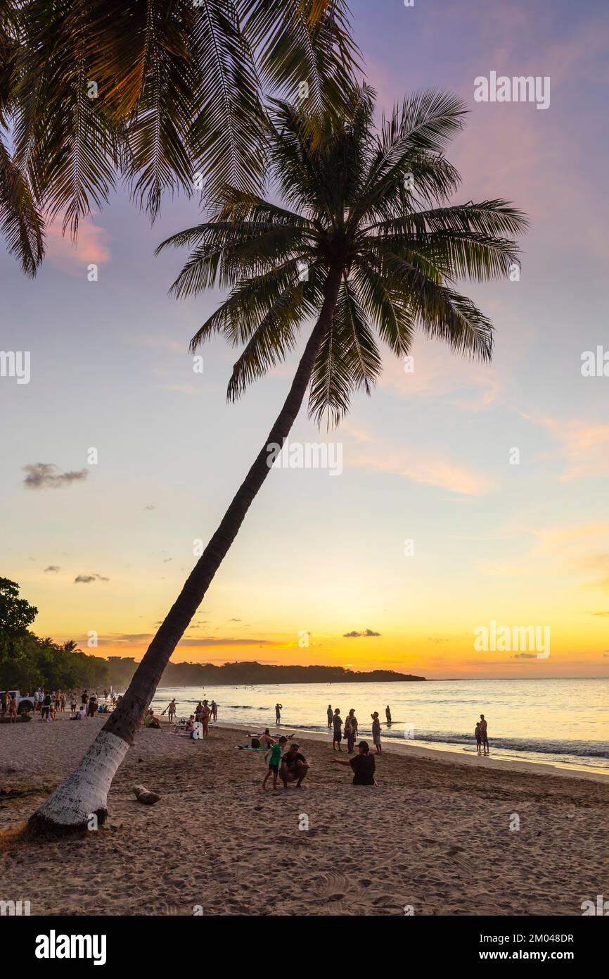 Playa Tamarindo, Penisola de Nicoya, Guanacaste, Costa Rica, America Centrale Foto Stock