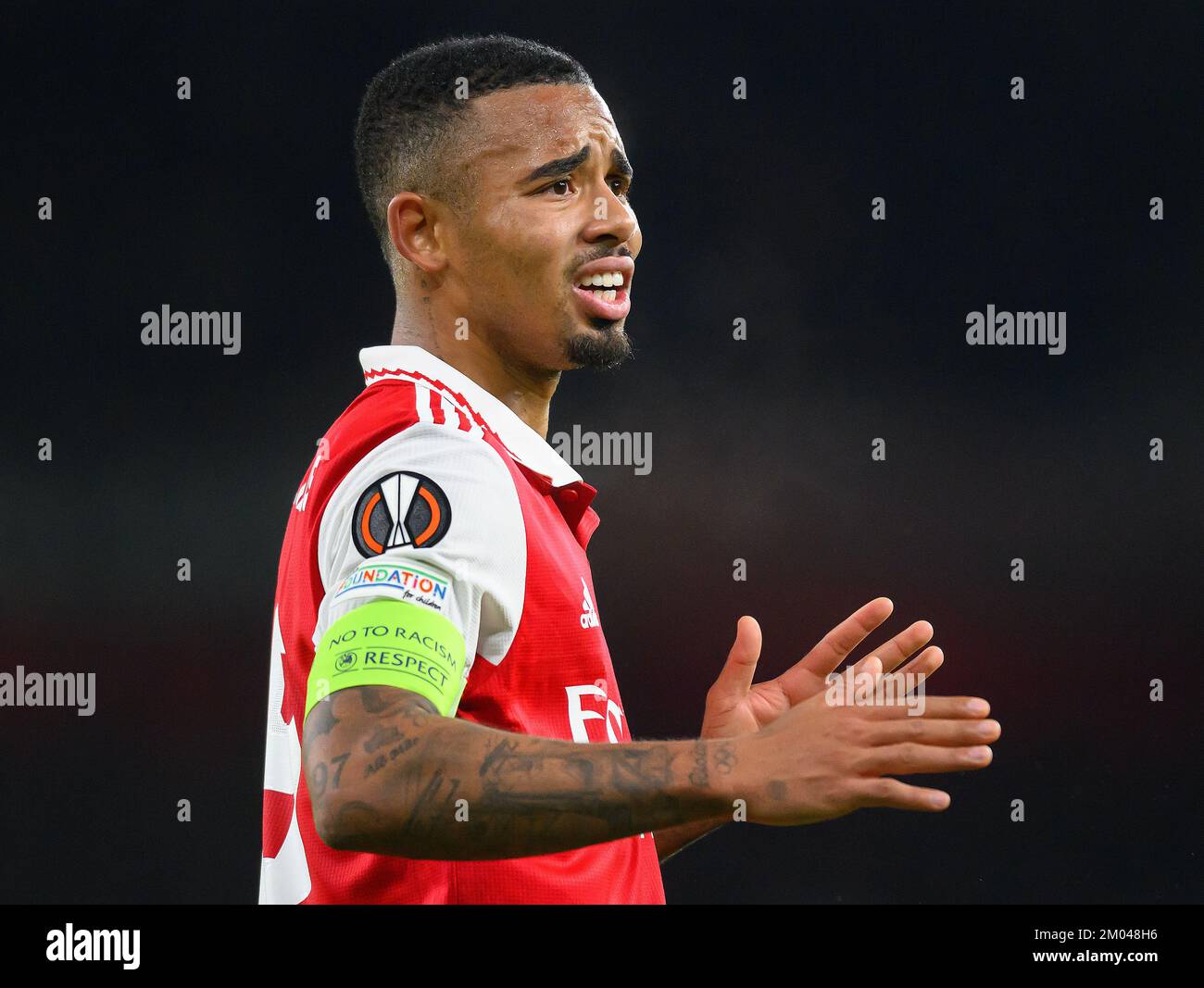 03 Nov 2022 - Arsenal / FC Zurigo - UEFA Europa League - Gruppo A - Emirates Stadium Gabriel Jesus dell'Arsenal durante la partita contro il FC Zurigo immagine : Mark Pain / Alamy Foto Stock