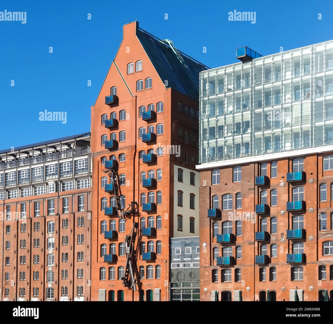 Vecchio magazzino chiamato Stadtlagerhaus ad Amburgo in Germania Foto Stock