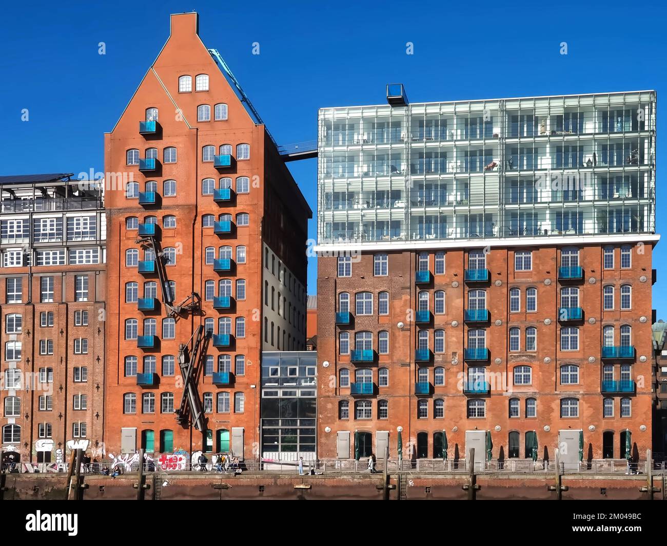 Vecchio magazzino chiamato Stadtlagerhaus ad Amburgo in Germania Foto Stock