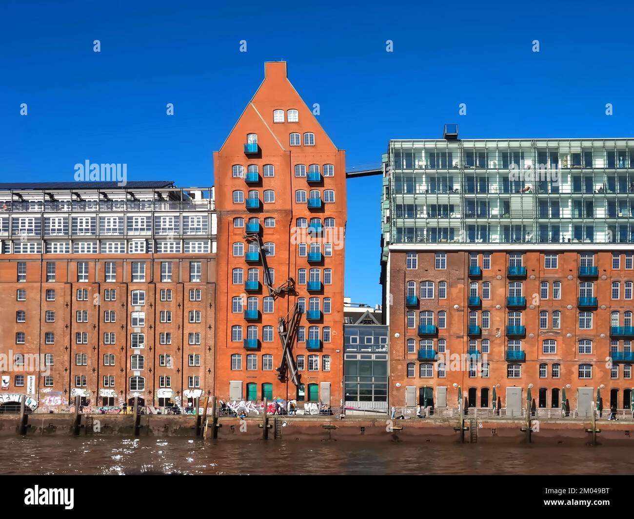 Vecchio magazzino chiamato Stadtlagerhaus ad Amburgo in Germania Foto Stock