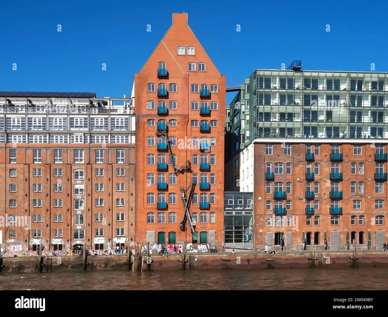 Vecchio magazzino chiamato Stadtlagerhaus ad Amburgo in Germania Foto Stock