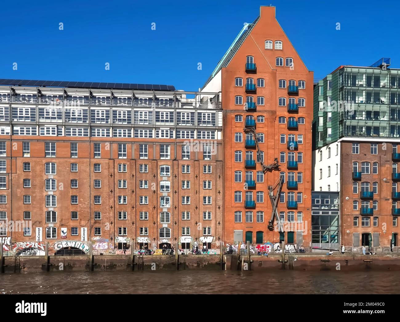 Vecchio magazzino chiamato Stadtlagerhaus ad Amburgo in Germania Foto Stock