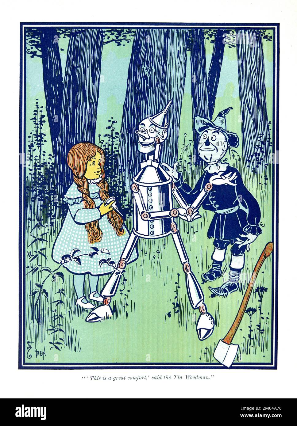 Wizard of Oz di L Frank Baum, 1900 - illustrazione ad alta risoluzione di William Wallace Denslow. Ottimizzato digitalmente.5 Foto Stock