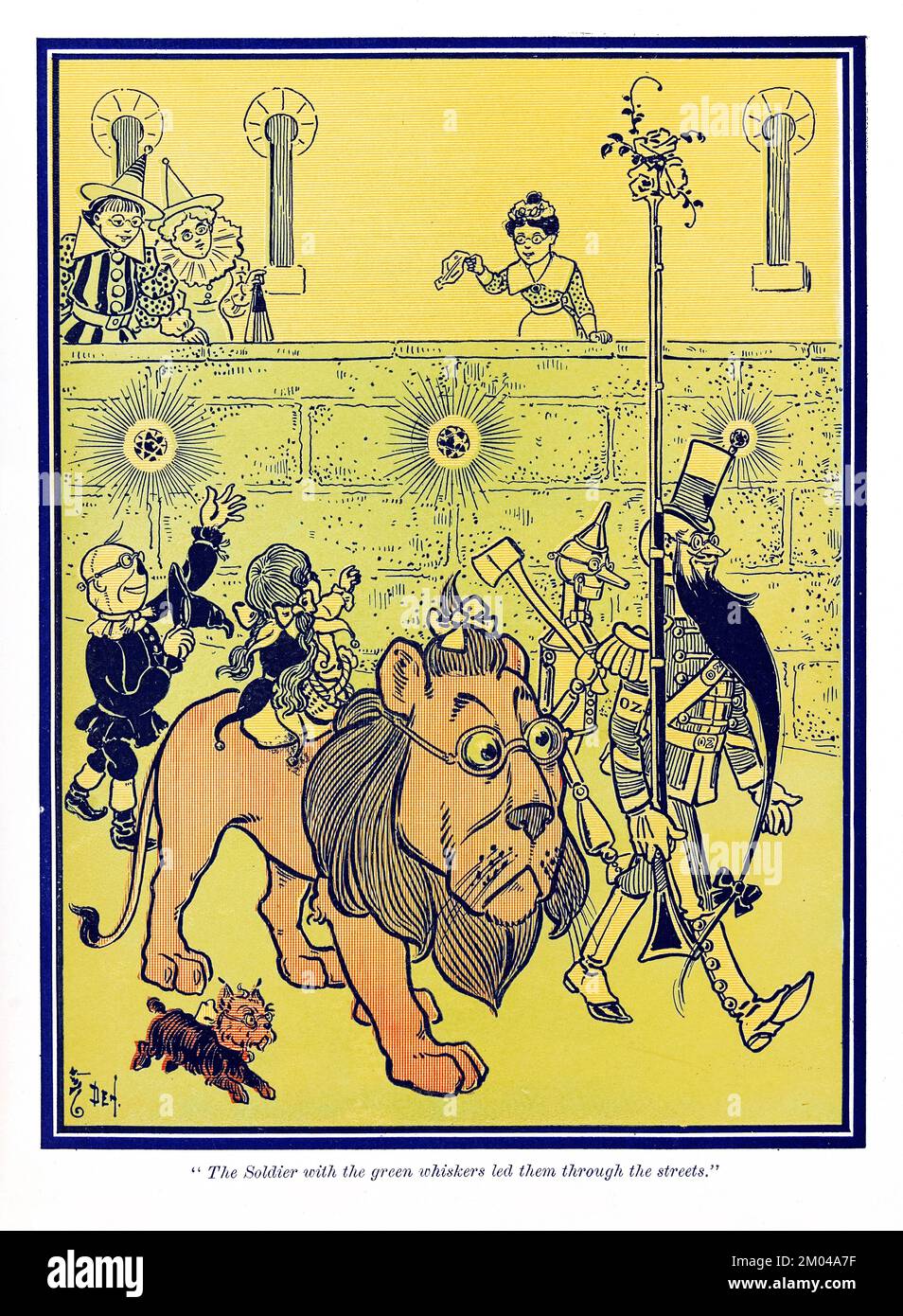 Wizard of Oz di L Frank Baum, 1900 - illustrazione ad alta risoluzione di William Wallace Denslow. Ottimizzato digitalmente.12 Foto Stock