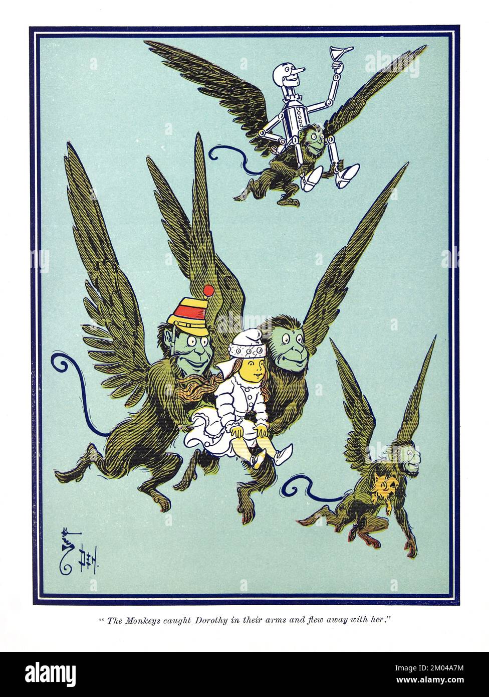 Wizard of Oz di L Frank Baum, 1900 - illustrazione ad alta risoluzione di William Wallace Denslow. Ottimizzato digitalmente.15 Foto Stock