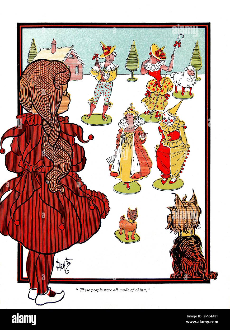 Wizard of Oz di L Frank Baum, 1900 - illustrazione ad alta risoluzione di William Wallace Denslow. Ottimizzato digitalmente.21 Foto Stock