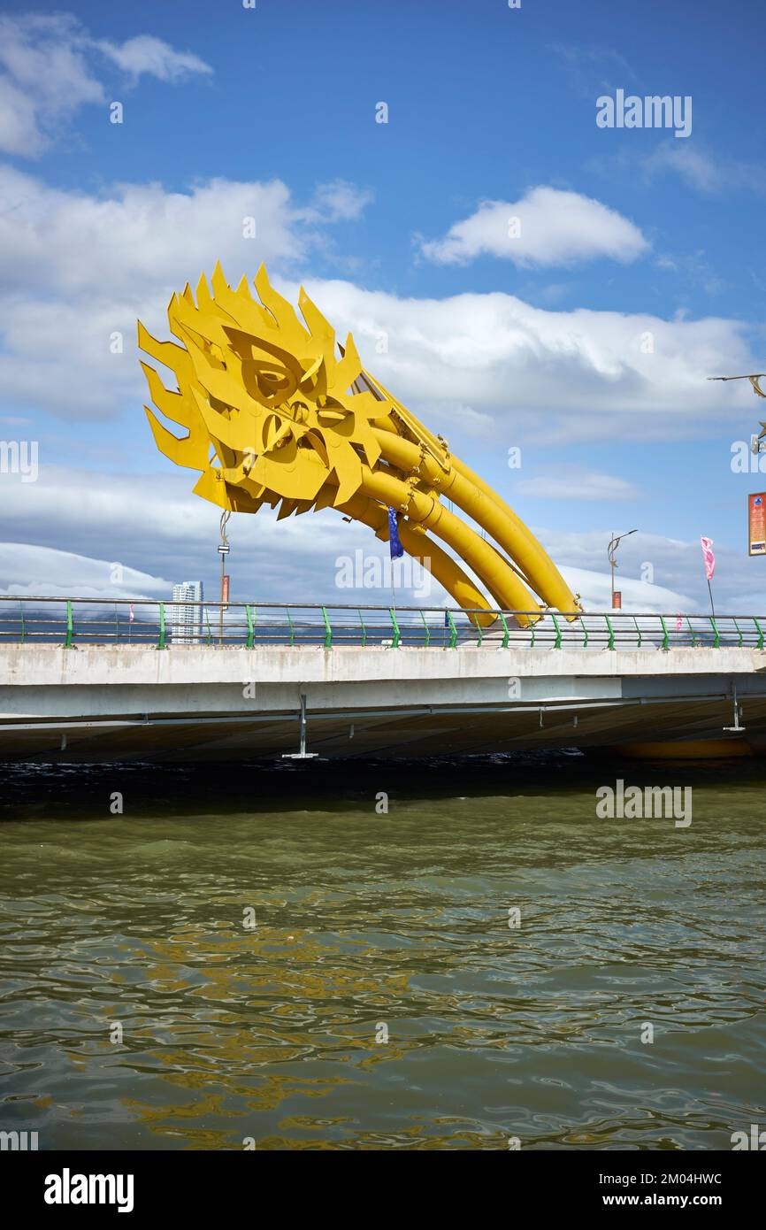 Danand Dragon Bridge da Nang Vietnam Foto Stock