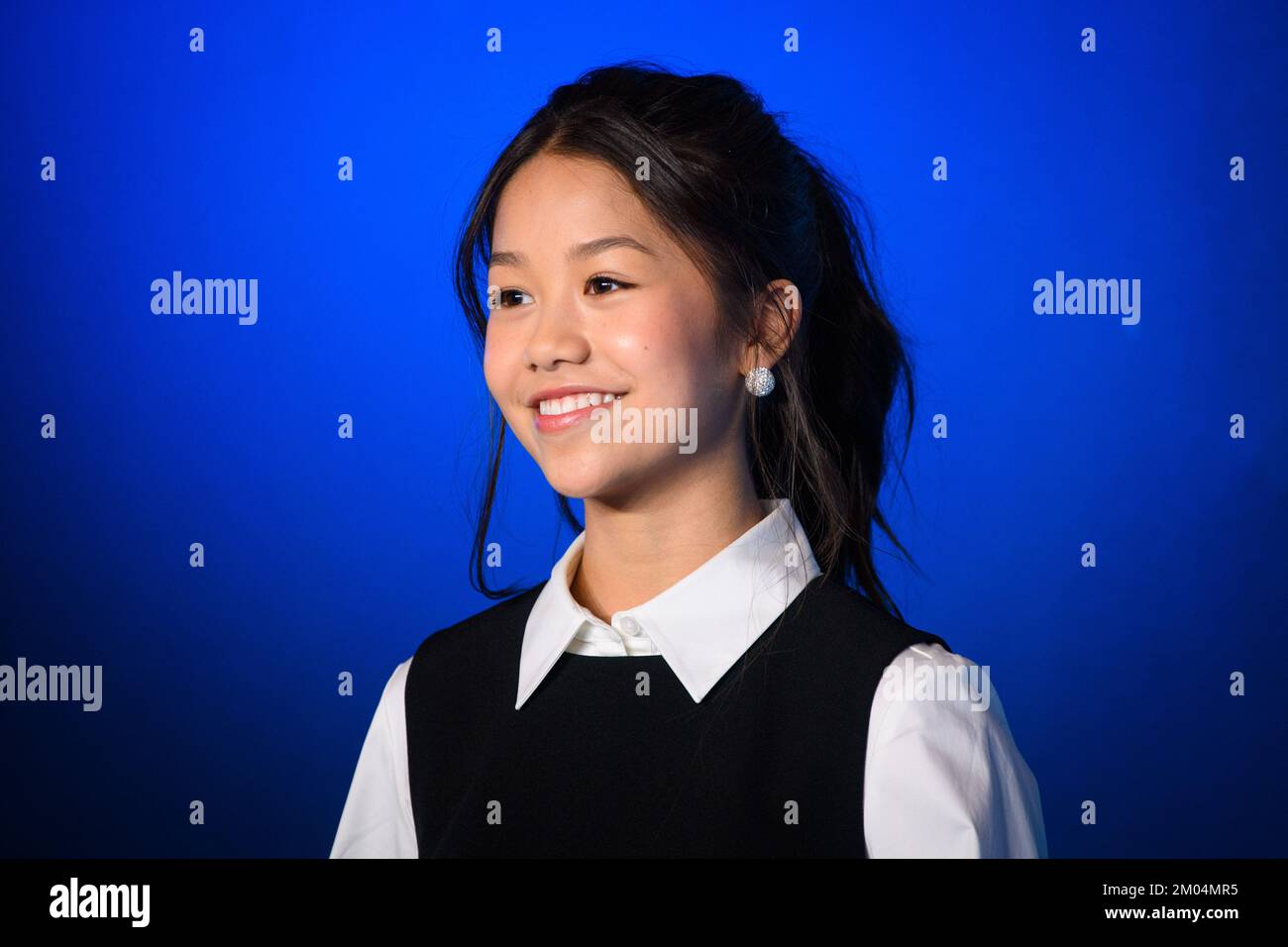 Londra, Regno Unito. 4 dicembre 2022. Trinity Jo-li Bliss partecipa a un invito fotografico per il nuovo film, Avatar: The Way of Water, al Corinthia Hotel di Londra. Data immagine: Domenica 4 dicembre 2022. Il credito fotografico dovrebbe essere: Matt Crossick/Empics/Alamy Live News Foto Stock