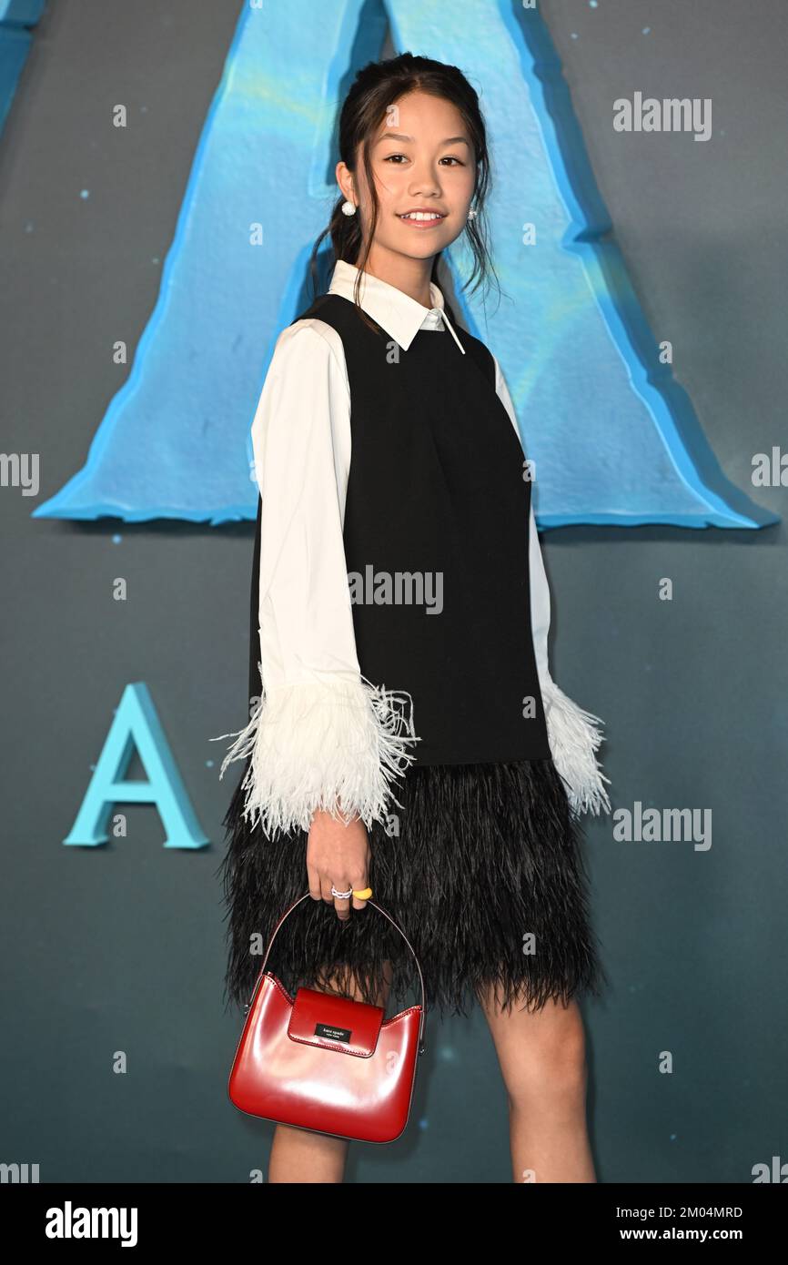 Londra, Regno Unito. 4 dicembre 2022. Trinity Jo-li Bliss partecipa a un invito fotografico per il nuovo film, Avatar: The Way of Water, al Corinthia Hotel di Londra. Data immagine: Domenica 4 dicembre 2022. Il credito fotografico dovrebbe essere: Matt Crossick/Empics/Alamy Live News Foto Stock