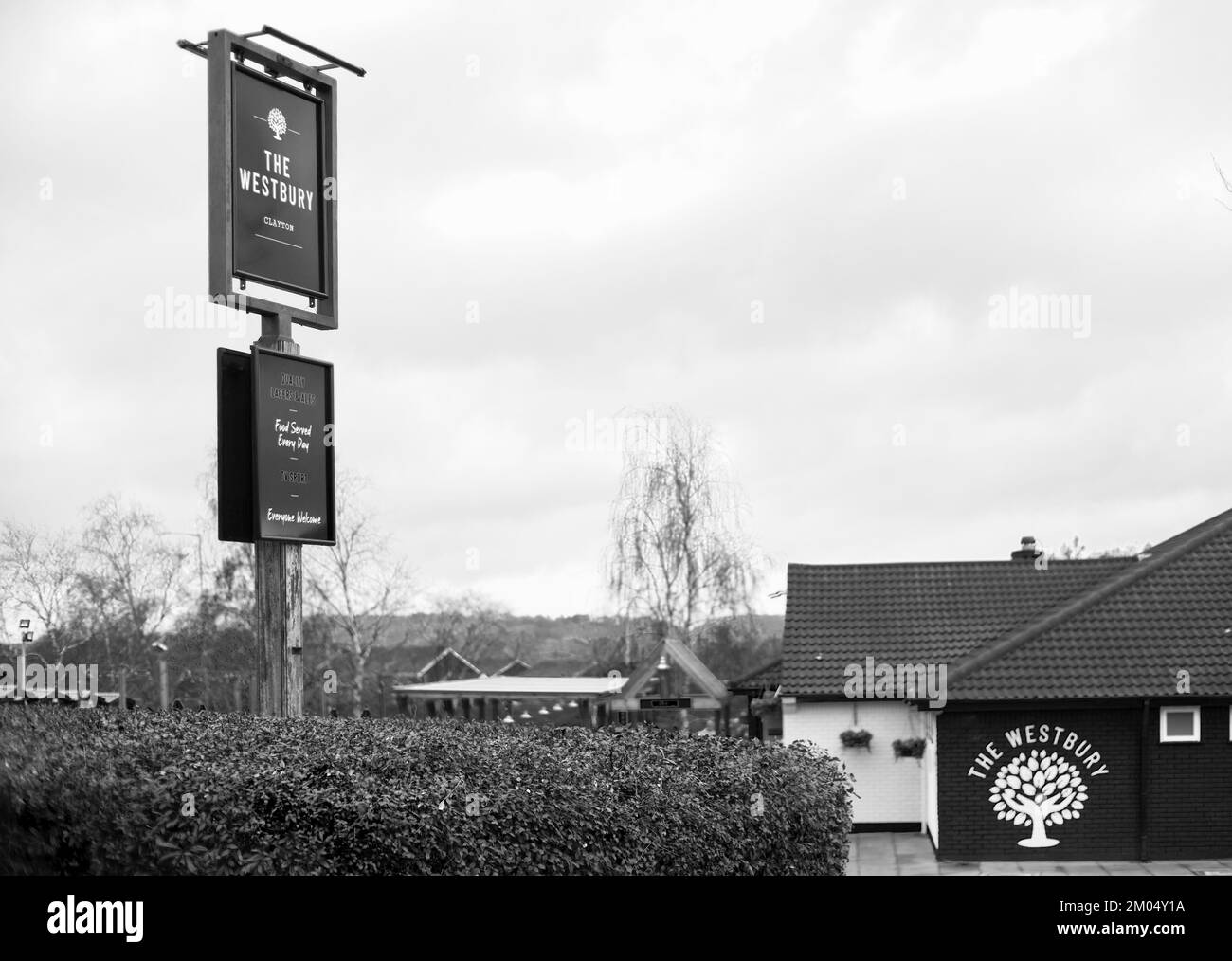 Il Westbury Pub di Newcastle, recentemente rinnovato, si trova sotto Lyme Staffordshire Foto Stock