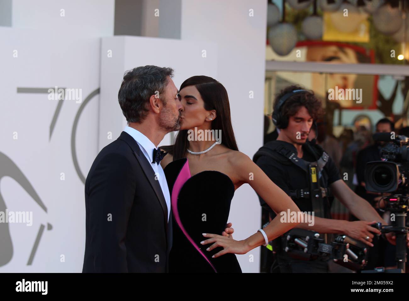 Rocío Muñoz Morales Raul Bova Venezia 79 lido di Venezia settembre 2022 Foto Stock