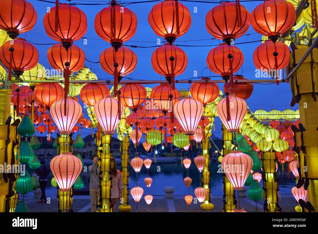 Lanterne Hoi An Vietnam Foto Stock