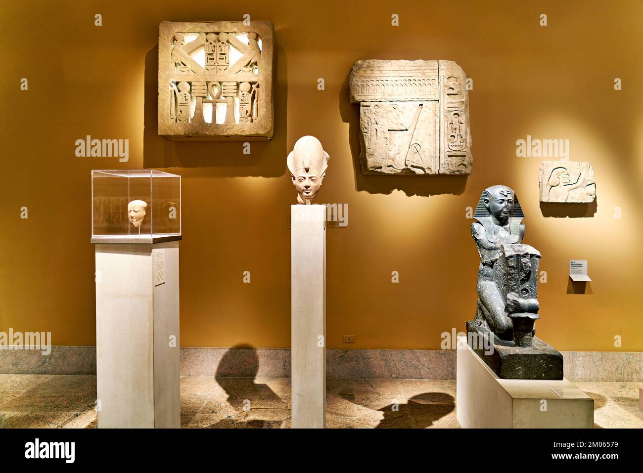 New York. Manhattan. Stati Uniti. Il Metropolitan Museum of Art Arte egiziana Sarcofago di Usermontu Foto Stock