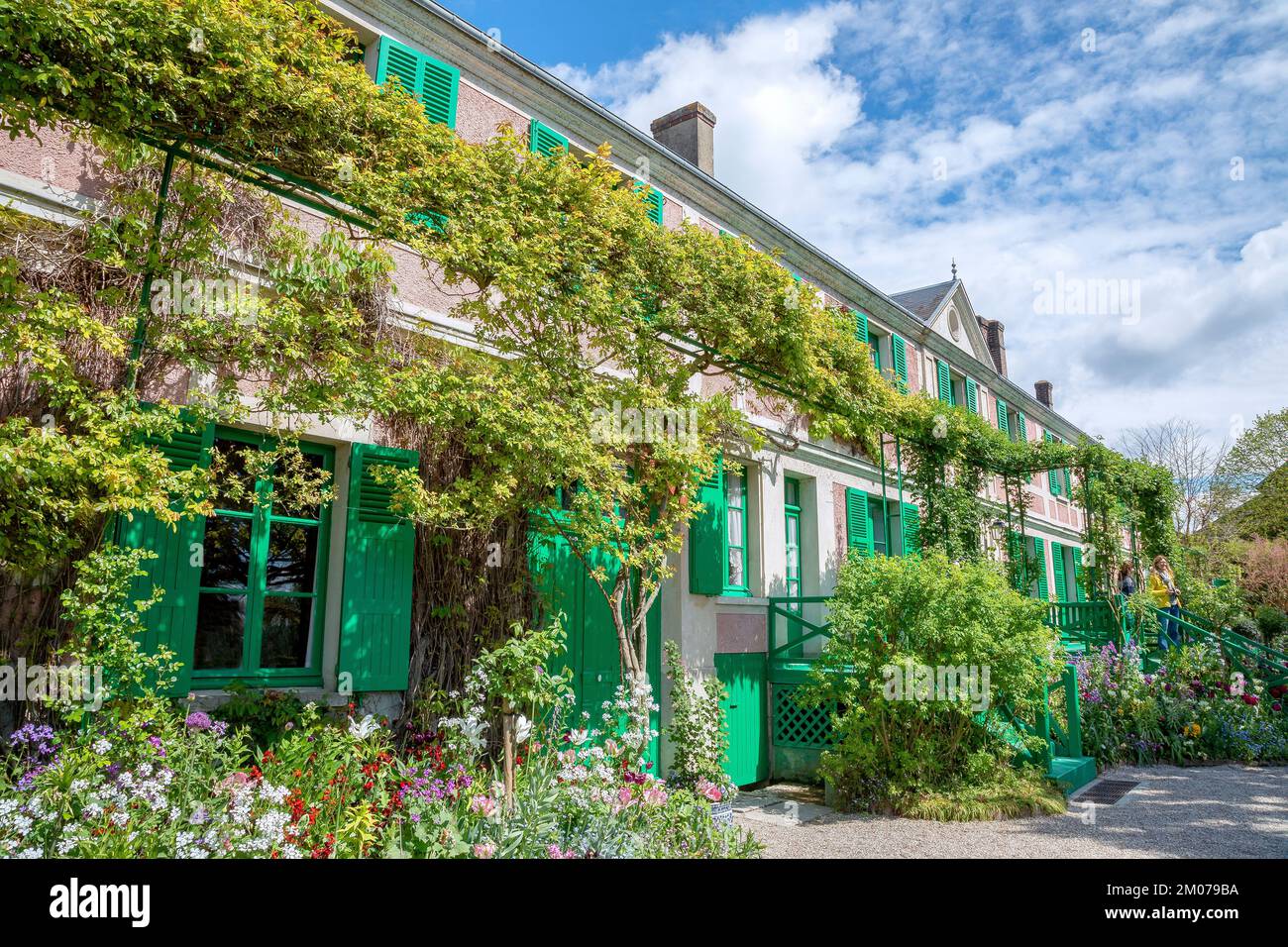 Casa di Claude Monet a Giverny, Francia Foto Stock