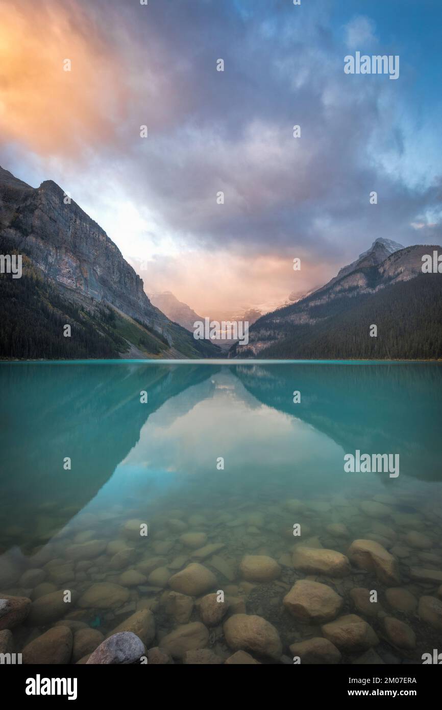 Lake Louise in Canada Banff National Park Foto Stock
