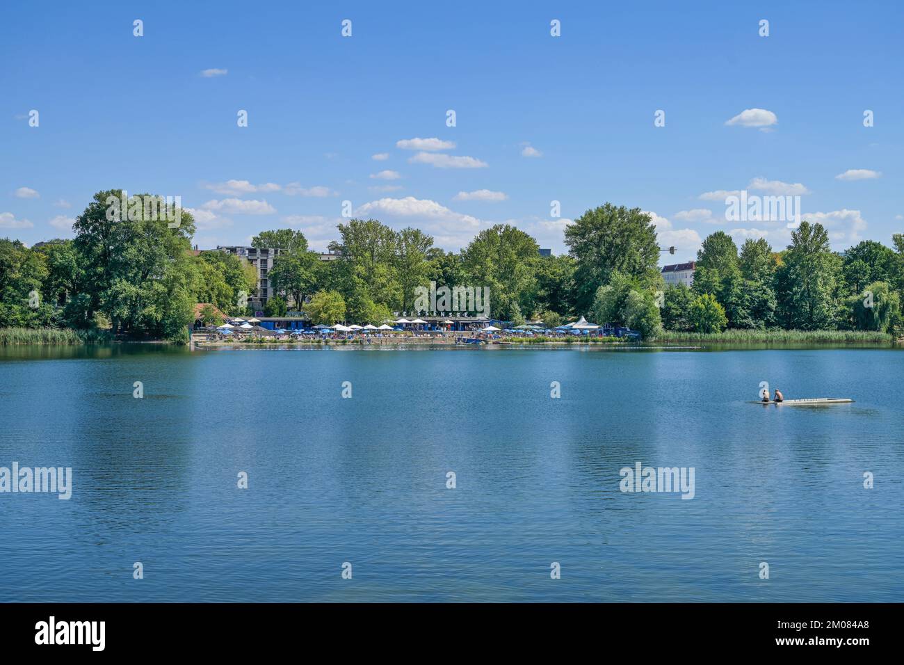Strandbad, Weißer See, Weißensee, Pankow, Berlino, Germania Foto Stock