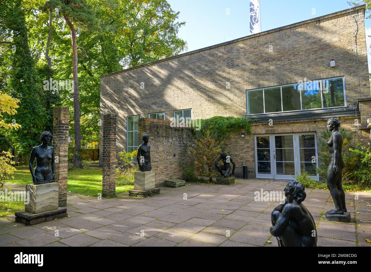 Garten, Georg-Kolbe-Museum, Sensburger Allee, Westend, Charlottenburg, Berlino, Germania Foto Stock