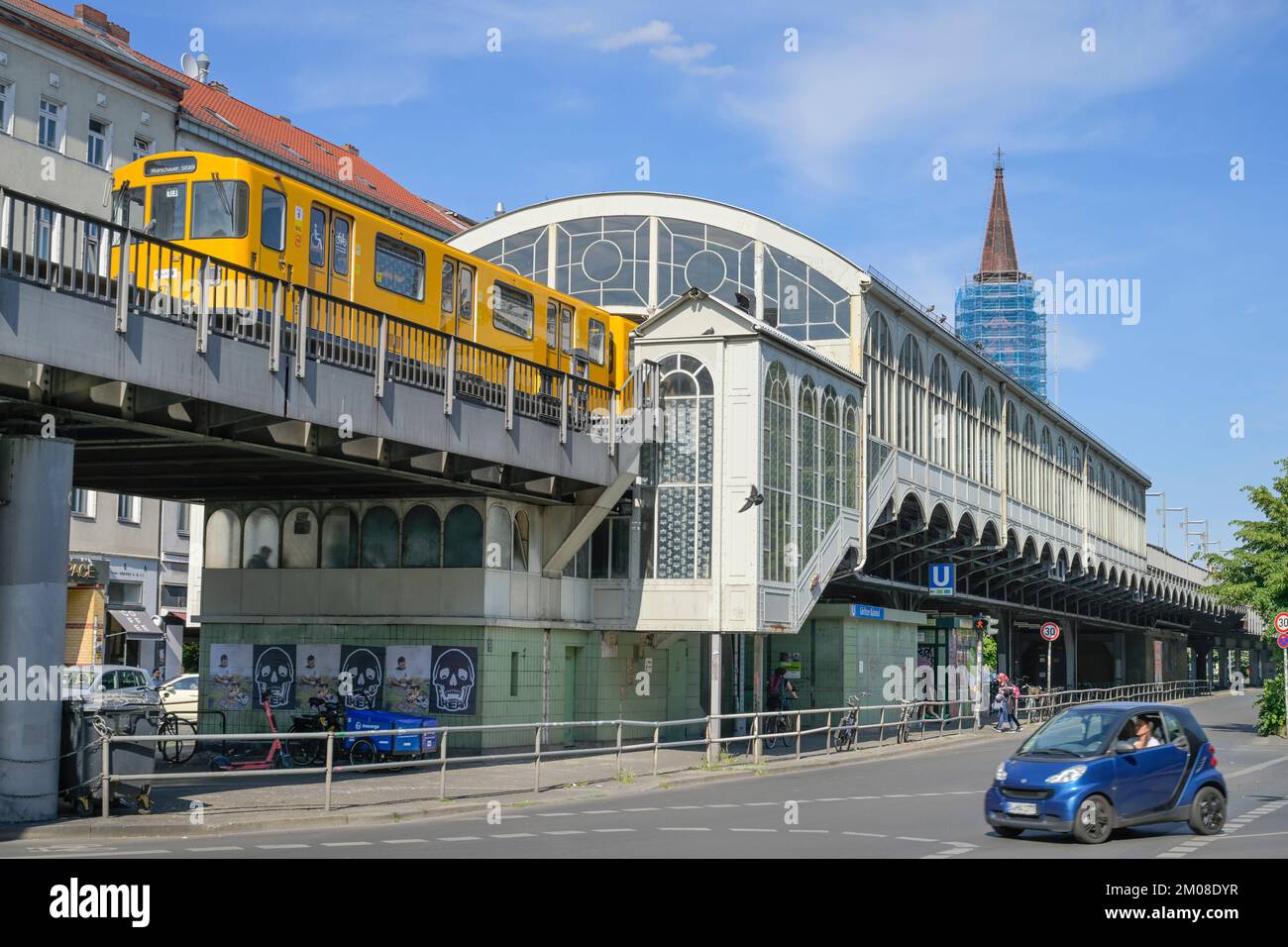 U-Bahn, Görlitzer Bahnhof, Kreuzberg di Berlino, Deutschland Foto Stock